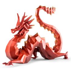 Origamiドラゴン(Red)70周年記念モデル