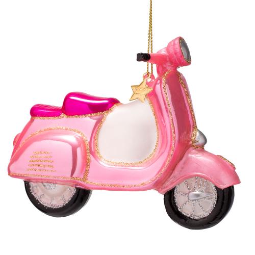 ＜VONDELS＞ガラス製オーナメント pink scooter