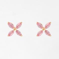 K18PGピンクサファイアピアス