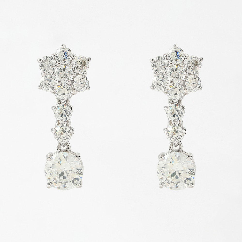 SVキュービックジルコニアイヤリング