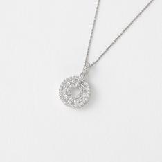 Pt ダイヤ計0．5ctエタニティペンダント