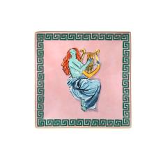 イル ヴィアッジョ ディ ネットゥーノ スクエアプレート22cm ピンク