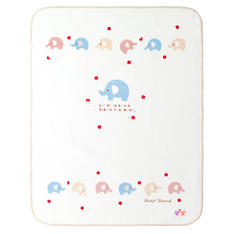 綿毛布　ぞうさん柄