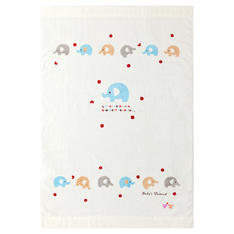 タオルケット　ぞうさん柄