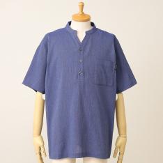 【父の日】先染めシャンブレークレープ M→L