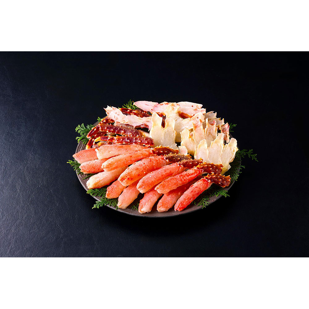 生食可 北海道産生冷タラバガニポーション 福袋