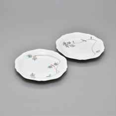 小鳥の詩・ペア中皿（2枚セット）