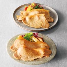 〈日本畜産〉レンジで簡単調理国産豚肉味噌漬・生姜漬