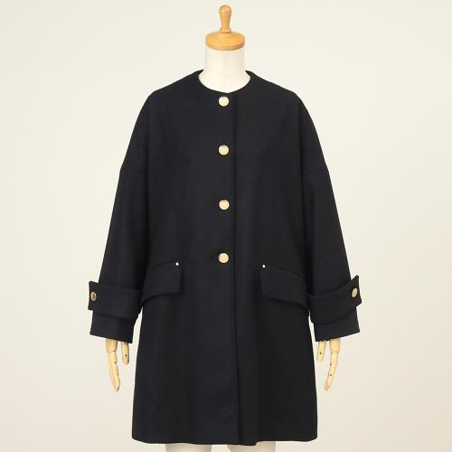 ハンビー ノーカラーコート