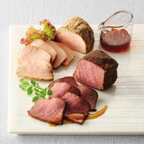 〈日本ハム〉ローストビーフ&ローストポーク食べきりセット