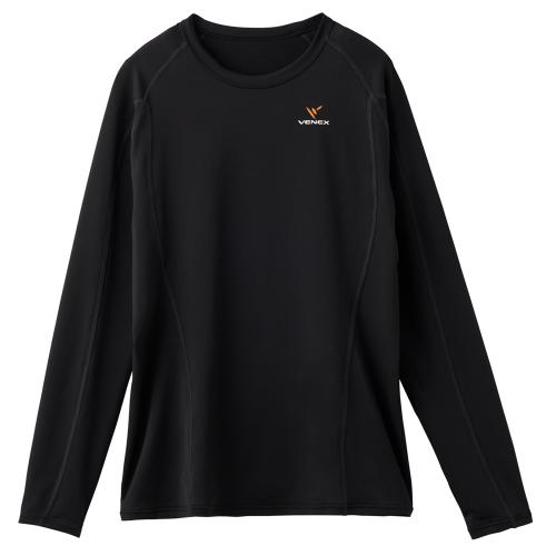 リチャージ+ ロングスリーブ レディース ブラック×ブラック <一般医療機器> M→L