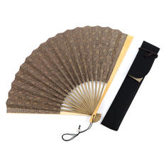 画像京扇子 紋様土佐和紙セット 麻の葉(桐箱入り)