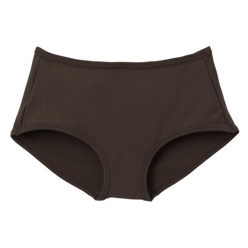 おうちインナー ゴムなしショーツ レディ-ス モカ M→L