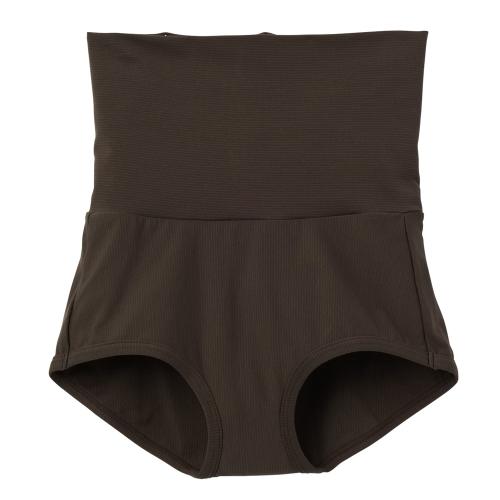 おうちインナー ゴムなしボディショーツ レディ-ス モカ M→L