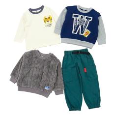 ＜プッティー＞あったかおでかけスタイル4点セット キッズ男の子A（100cm→130cm）