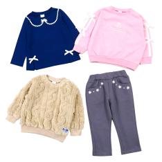 ＜プッティー＞あったかおでかけスタイル4点セット キッズ女の子B（100cm→130cm）