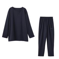 コンフォートポンチ セットアップレディース ネイビー Ｍ→L