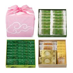 京遊記三段（茶の菓・茶の菓うすやき・季節合わせ「京の秋」）風呂敷パッケージ