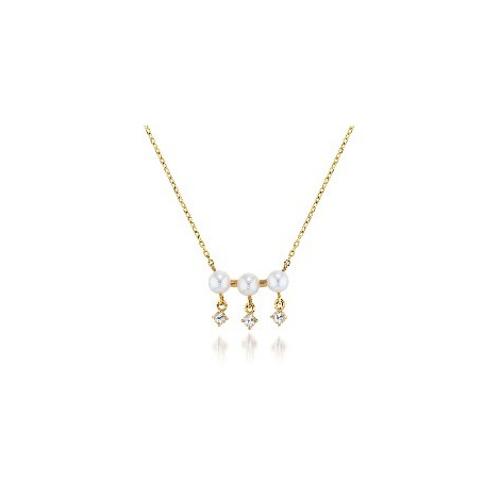 BABYPEARL＆WHITE SAPPHIRE ネックレス