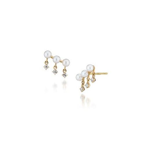 BABYPEARL＆WHITE SAPPHIRE ピアス