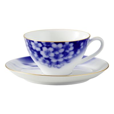 希少品　大倉陶園　花園　プレミアムブルー　ミート皿　6枚セット 希少品 大倉陶園 花園 プレミアムブルー ミート皿 6枚セット