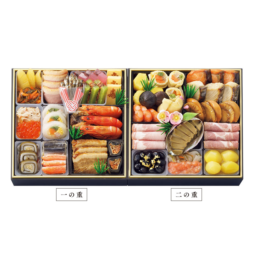 〈わらびの里〉おせち料理 二段重