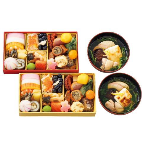 〈京料理 たん熊北店〉夫婦おせち二客組（関東風雑煮付）