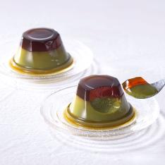 黒糖わらび抹茶プリン
