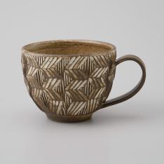 小林悠　綾マグカップ（茶）