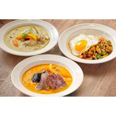 北海道素材エスニック（冷凍） ガパオ＆カレーセット