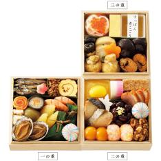 〈京料理 美濃吉〉ミニおせち料理 三段重