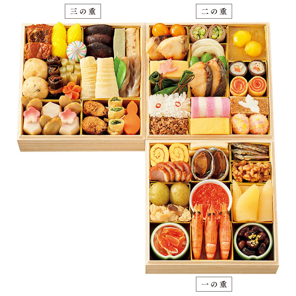 〈京料理 美濃吉〉おせち料理 三段重