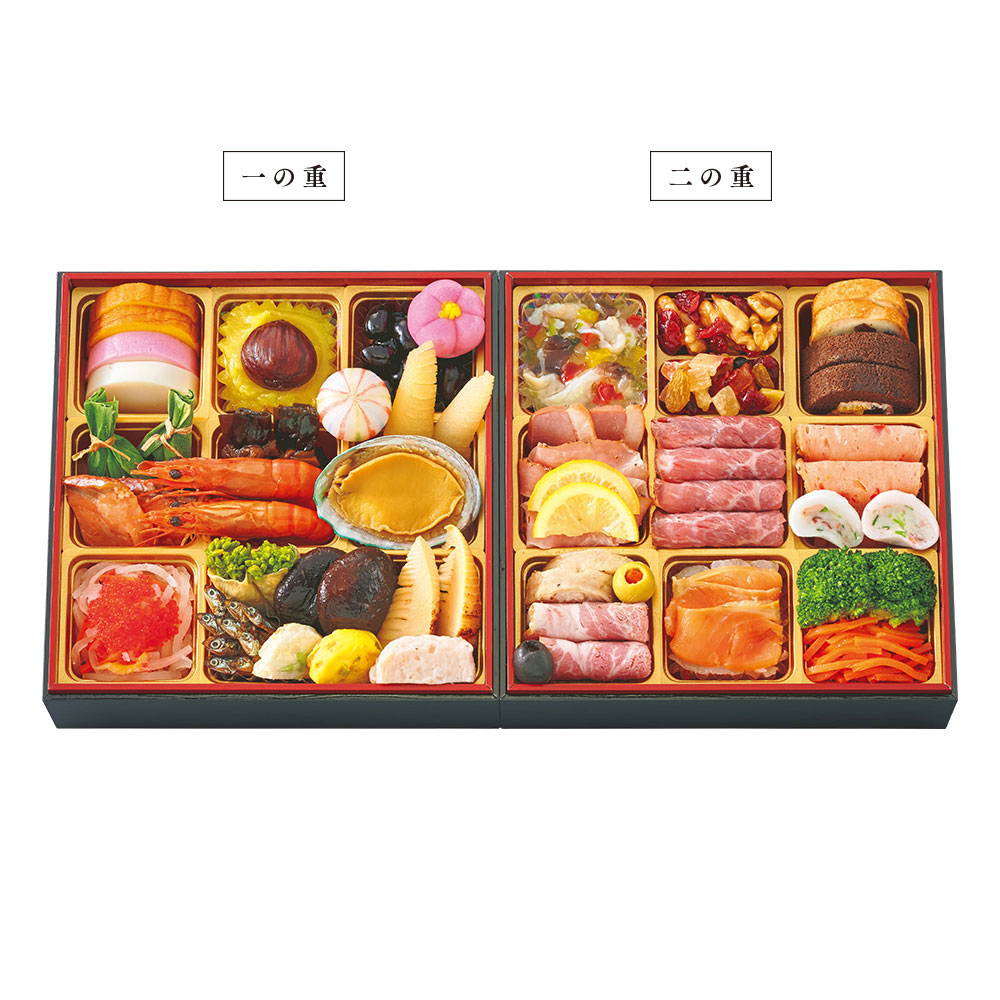 北陸名店コラボ 和洋おせち料理 二段重