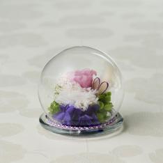 プリザーブド供花「スフィアパープル」