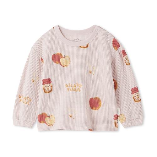 ［BABY］リンゴ柄ロンT
