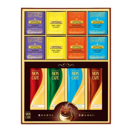 〈モンカフェ&トワイニング〉ドリップコーヒー&ティーバッグ詰合せ
