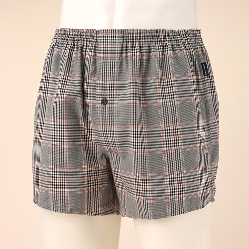 チェック＆ストライプ柄 トランクス 前開き　M→L