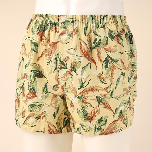 ボタニカル柄 トランクス 前開き　M→L