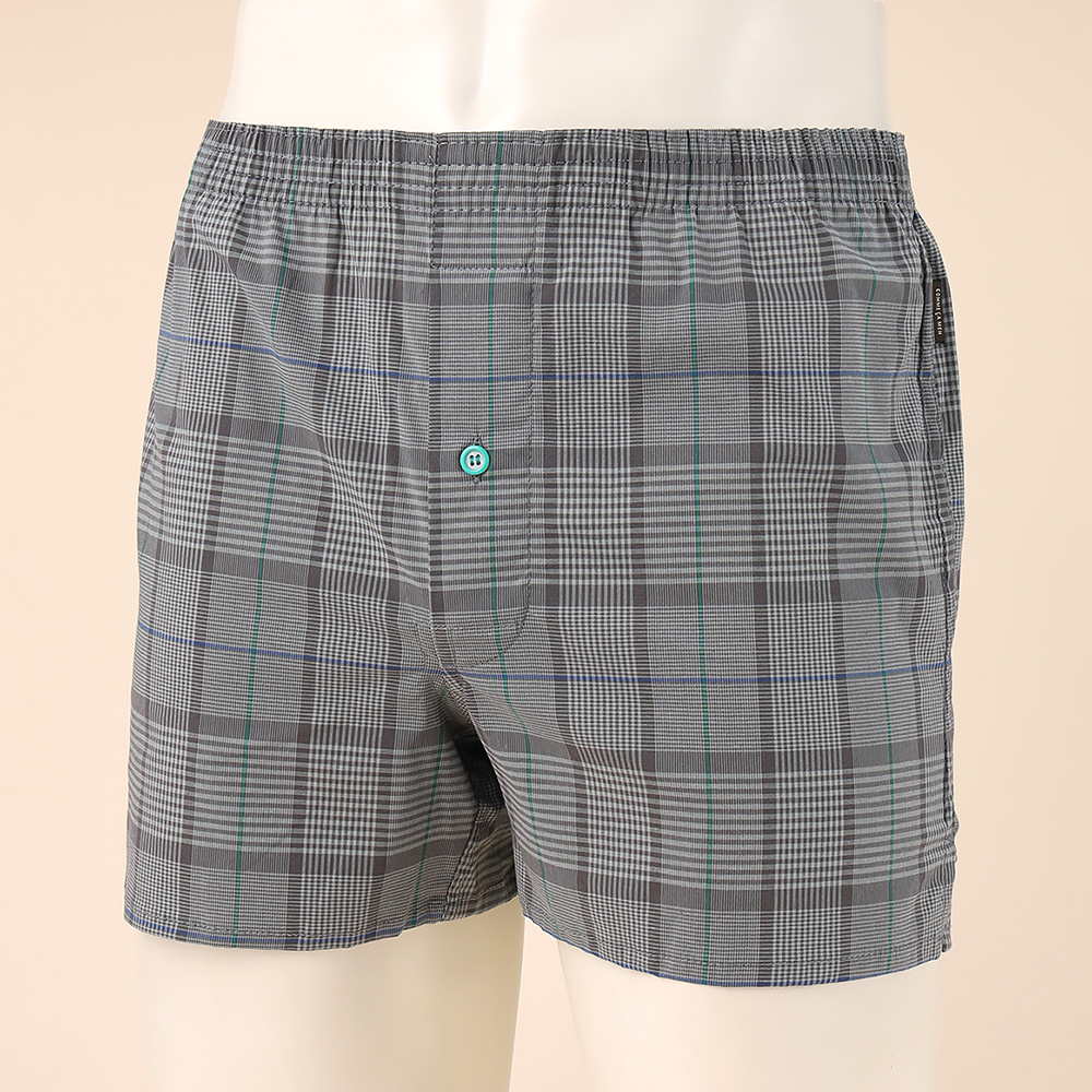 グレンチェック柄 トランクス 前開き　M→L