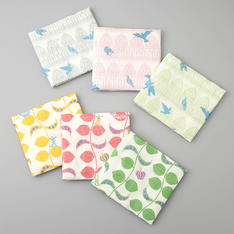 友禅ふきん6枚 青い鳥＆ジャックと豆の木