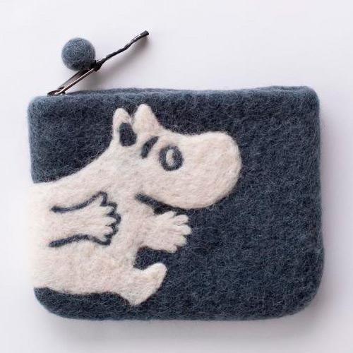 フェルトポーチ ムーミン ブルー