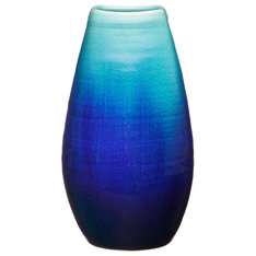 京焼・清水焼　光洋窯　藍彩花瓶