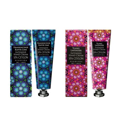 ハンドクリーム2本セット（フランキンセンス カフィアライム・イラン＆ラベンダー 各30g）