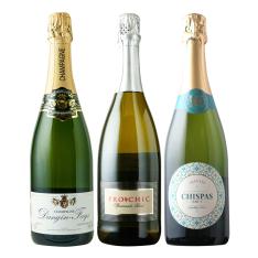 年末年始を彩るシャンパーニュ入りスパークリング3本セット