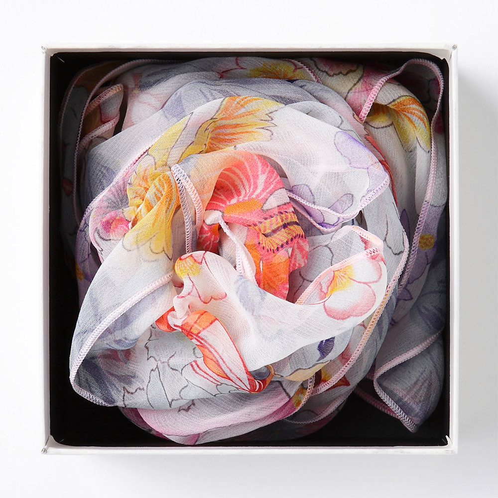 ミニシルクシフォンストール 絹の花 芙蓉百花 商品詳細 高島屋オンラインストア ミニシルクシフォンストール 絹の花 芙蓉百花 商品詳細 高島屋オンラインストア