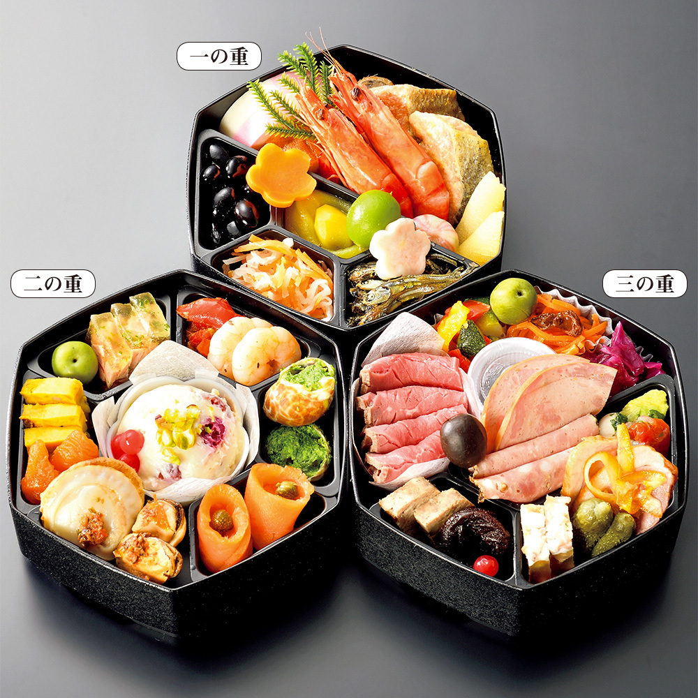 高島屋のおせち 銀座 花蝶 和洋おせち料理 ほのか 三段重 税込10 800円 百貨店 デパートのギフト通販情報 お菓子 グルメ ギフトカタログ