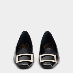 ロジェヴィヴィエ　35 ブラック　スワロフスキー 美品 Roger Vivier ロジェ・ヴィヴィエ ヴィヴ レンジャー ストラス