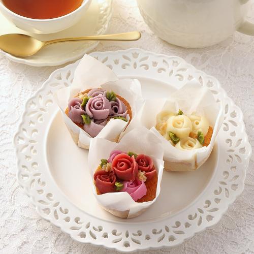 【母の日】花束カップケーキ3個セット