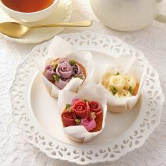 【母の日】花束カップケーキ3個セット