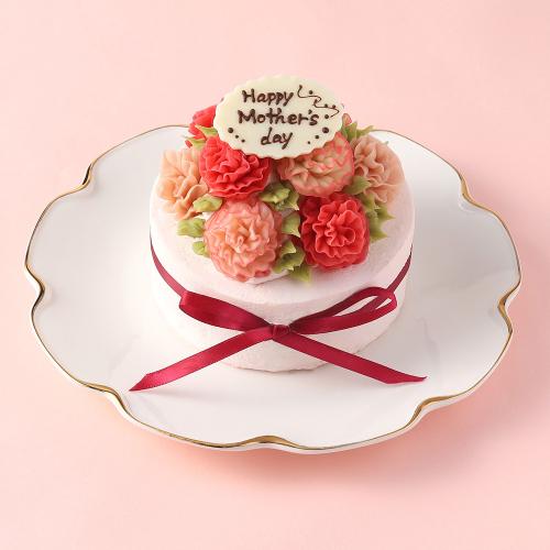 【母の日】カーネーションケーキ 4号